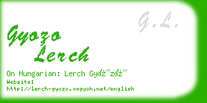 gyozo lerch business card